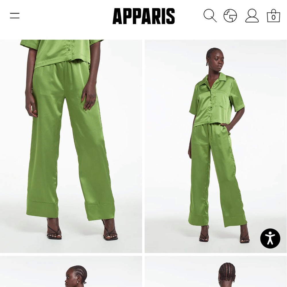 Apparis Silk Pants